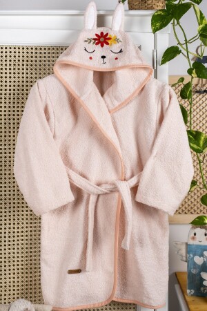 Girl's Bathrobe - Cotton - Hooded - Floral Rabbit - Baby - Baby Clothes (0-14 Years) - Ely Parker