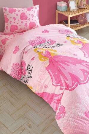 Girl's Bedding Set with Elastic Sheets, Natural Healthy Cotton, Single Size - Laliva