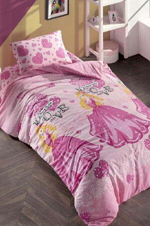 Girl's Bedding Set with Elastic Sheets, Princess Single Size Ranforce hsn00013 - LaLiva