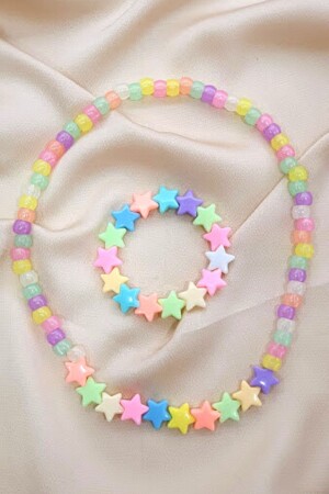 Girl's Necklace Bracelet Set Star - Petek Aksesuar