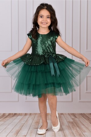 Girl's Tulle Evening Dress, Party and Birthday Dress 9359 - Mixie