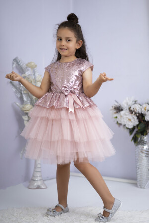 Girl's Tulle Evening Dress, Party and Birthday Dress 9359 - Mixie