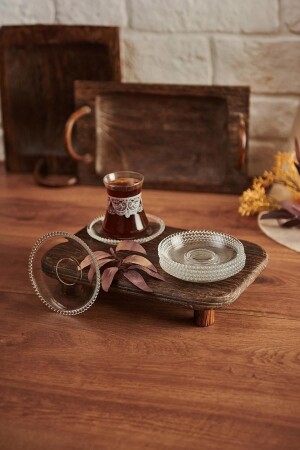 Girona 6-Piece Glass Tea Plate 1497700 - Perotti