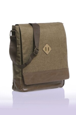 Gk15 Postman Vertical Crossbody Bag Khaki-brown 20uhk00061 - By Hakan