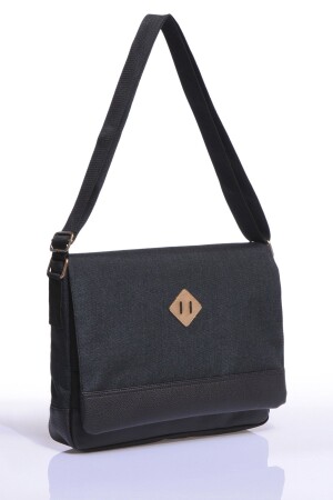 Gk16 Postman Flat Crossbody Bag Black 20UHK00062 - By Hakan