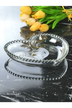 Glas-Herz-Perlen-Snackschale – Frühstück – Präsentationsschale - Wow Home