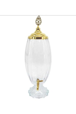 Glas-Mutterschaftsverlust-Sorbet-Spender, Flaschenspender mit Zapfhahn, 4 Liter, 1707 - Akkoyunlu home