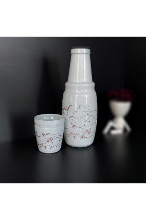Glass Bedside Jug Bedroom Jug Gold 1000 Cc HOMETZ-ALIZE - Tabivar