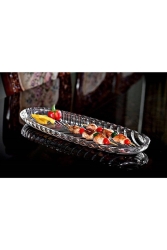 Glass Boat Plate 40 Cm 2 Pieces HVTS48748 - KAVEH