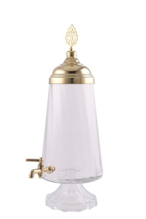 Glass Maternity Loss Sherbet Dispenser Bottle Dispenser with Tap 4 lt 9779941 - OEM