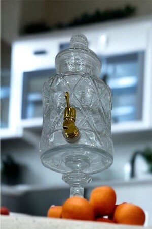 Glass Maternity Loss Sherbet Dispenser Bottled Dispenser with Tap 4 Lt TYC00823373102 - Akkoyunlu home