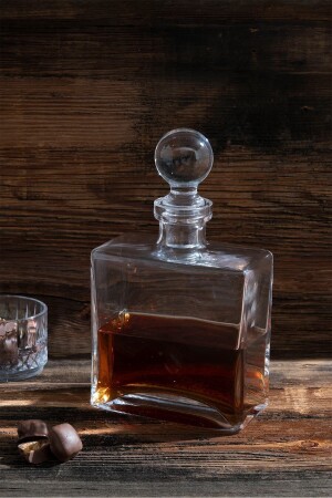 Glass Rectangular Luxury Whiskey Bottle WATER. MLS. 001 - Glamis