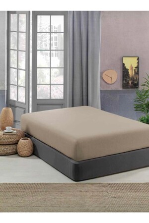 Glattes, bügelbares Bambusgewebe aus gekämmter Baumwolle, elastisches Bettlaken aus Baumwolle Betsey001453 - Sheri Home