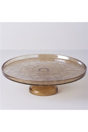 Gleam Glass 32 Cm Standing Service Amber 000000001500214826 - Linens
