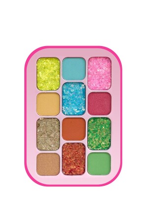 Glitter Far Rose Intentıon 12'li- Glitterli Far Paleti - Roesıa Rose Cosmetics