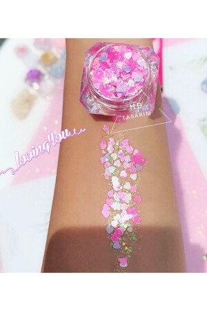 Glitter Gel Heart Eyeshadow Glitter Creamy Face And Body Glitter - Hbtasarim