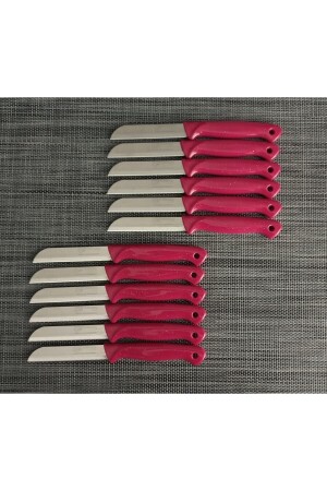 Glitter Pink Fruit Knife 12 Pcs - Solingen