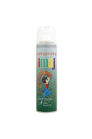 Glitter Spray Silver Silver Gray Spray Glitter 100ml - İmaj