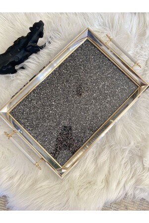 Glitter Stone Tray, Glitter Luxury Tea Tray, Presentation Tray Glitter Tray - Sillage Home