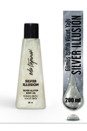 Glitzer-Körperöl Silver Illusion - 200 ml (EGX90) - Eda Taşpınar