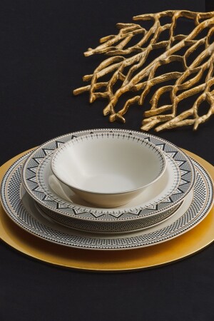 Globe 24 Piece Porcelain Dinner Set for 6 Persons 153. 03. 06. 9372 - Karaca