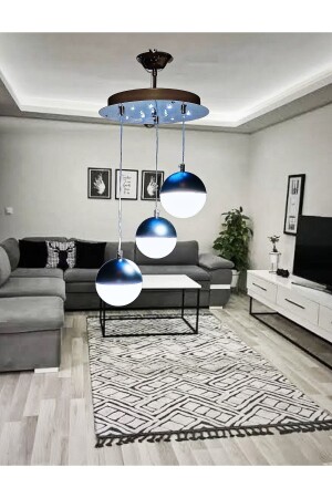 Globe 30' Chromgehäuse, weiße LED, modernes Design, Wohnzimmer, Küche, Schlafzimmer, Kronleuchter 800. 3 - öalpa