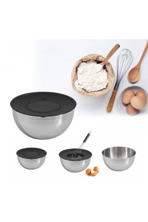 Globe Black 9 Piece Grater Mixing Storage Container Set 500. 01. 01. 7408 - Jumbo
