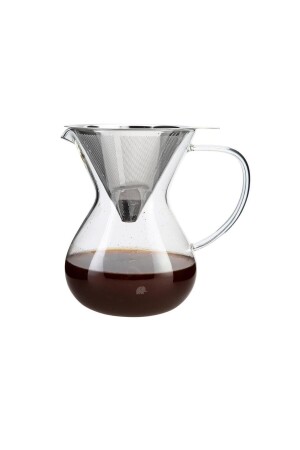 Glory 850 ml Çeli?k Süzgeçli? Cam Kahve Demleme Eki?pmani 500.01.01.6788 32314 - Jumbo