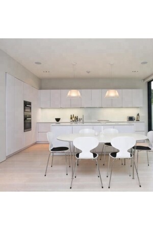 Glossy White Adhesive Foil Kitchen Cabinet And Furniture Covering Foil German 100x100 Cm - Omega Design