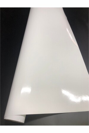 Glossy White Adhesive Foil Kitchen Cabinet Table And Furniture Covering Foil - Dakik Reklam