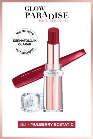 Glow Paradise Balm-in-Lippenstift – Schimmernder Lippenstift 353 Mulberry Ecstatic - L'oreal Paris