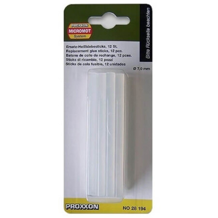 Glue sticks PROXXON Ø7mm, 12 pcs. - PROXXON MICROMOT