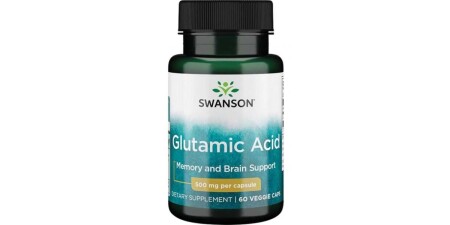 Glutamik Asit, 500 mg - 60 kapsül - Swanson