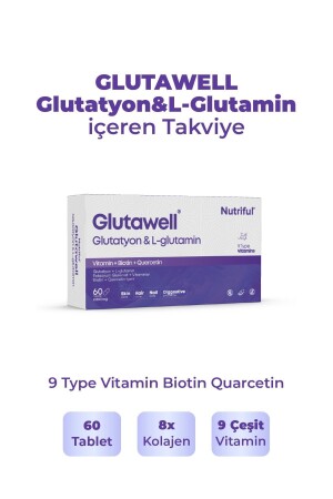 GlutaWell 60 Tablets Containing Glutathione and L-Glutamine - Nutriful