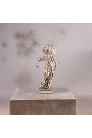Goddess of Justice Statue - Themis Themed Decorative Porcelain Sculpture - Vadi
