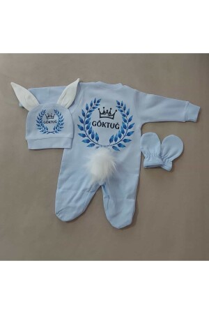 (MNZ-Baby Boy Rompers) أسماء (Göktuğ) ، إطلاق سراح المستشفى للطفولة، إطلاق سراح مستشفى الطفل 32566980678 - BY TUNA DESİGN