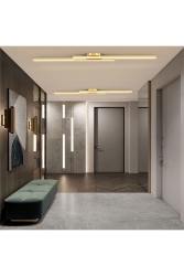 Gold 3 Işık Rengi Kumandalı W:80cm Çubuk*2* Led Tavan Lambası,avize,modern Aydınlatma CL34104 - CATLUZ