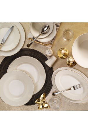 Gold 30 Piece Dinner Set for 6 People 58YMT000736 - Aryıldız