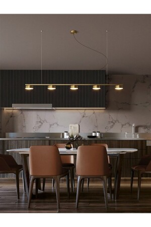 Gold 5 Spot LED Lamp, Pendant Chandelier, Modern Lighting, Decorative Light-Daylight CL84004 - CATLUZ