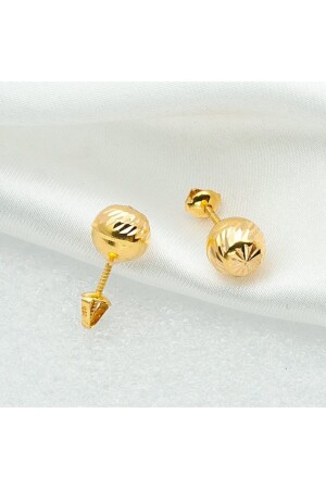 Gold Ball Earrings - Güler Kuyumculuk