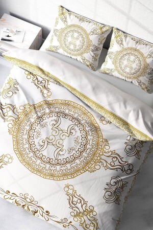 Gold Baraque Classic Double Duvet Cover Set monohome3626 - Monohome