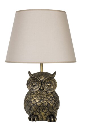 Gold Beige Modern Design Owl Lampshade qdecbay012 - Qdec