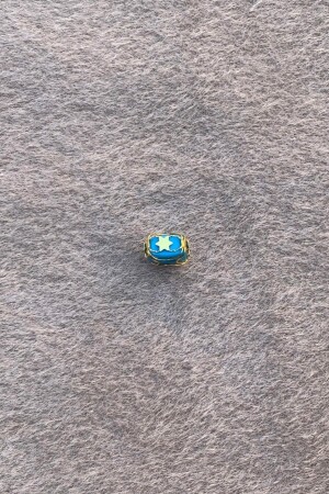 Gold Blue Star Small Size Filigree Hülyam Bead UCKCKMVYLDZHLYA - Bayar Gold