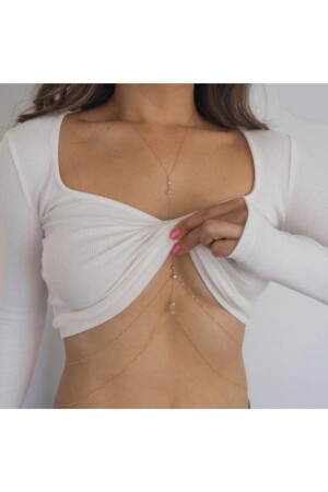 Gold Color Anti Tarnish And Body Chain And Body Accessory - Qp Angel's