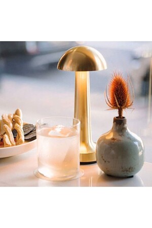 Gold Color Table Lamp with 3 Color Burning Modes Ct-8430 - Cata