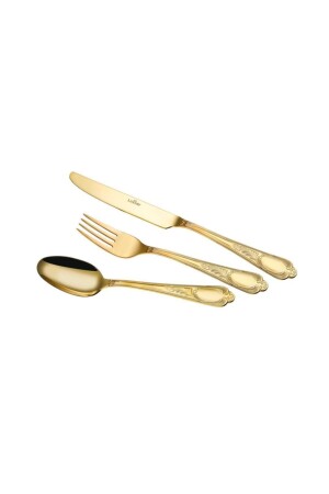 Gold Cutlery Set 30 Pieces Lyyp 001-z EZM857 - Lucky Art