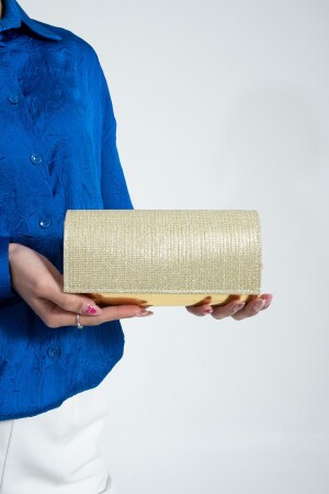 Gold Evening Dress Bag Portfolio Bag Clutch Bag - Bibags
