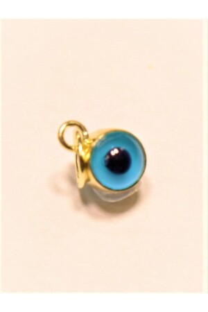 Gold Evil Eye Beaded Eye Pendant 14690 - Hakan Güler Kuyumculuk