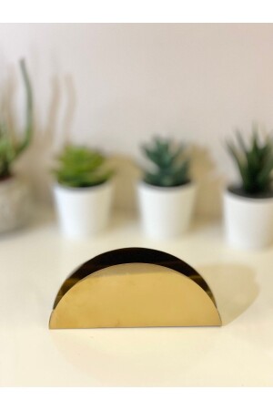 Gold Gold Napkin Holder mss00099 - Çelik