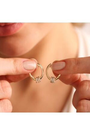 Gold Hoop Earring Charm 1. 4cm - Sembol Gold